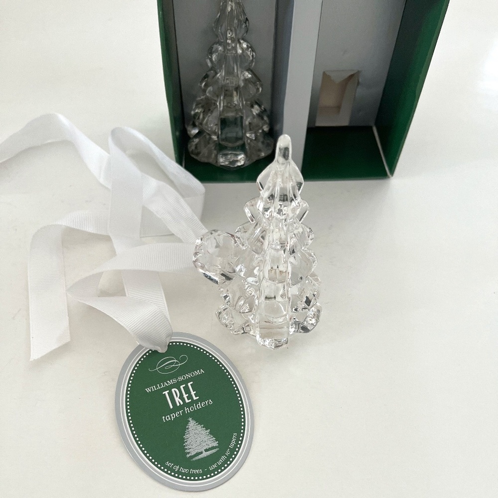WILLIAMS SONOMA CHRISTMAS TREE TAPER HOLDERS